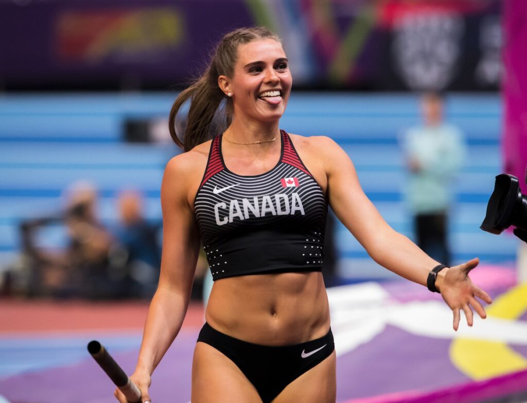 Alysha Newman Pole vaulter canadienne. 47