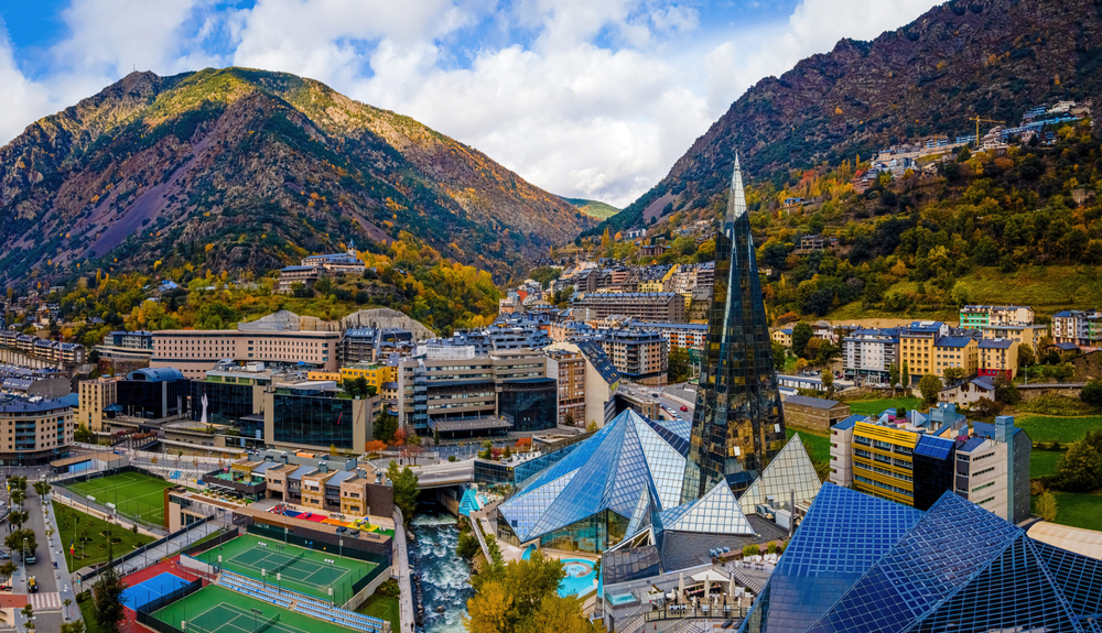 Aerial,View,Of,Andorra,La,Vella,,The,Capital,Of,Andorra,